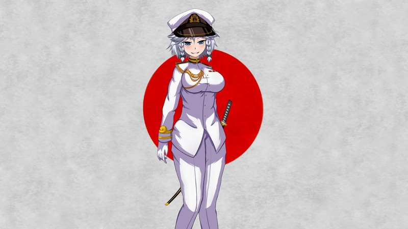 十六夜咲夜高清壁纸：东方project系列美少女合集