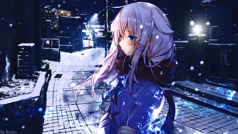 绝美二次元少女雪景壁纸合集