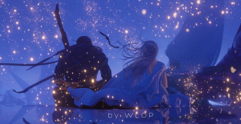 WLOP绘制的高清动漫少女壁纸合集