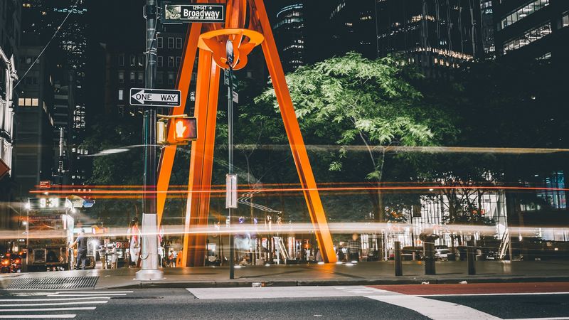 城市夜色建筑光影壁纸