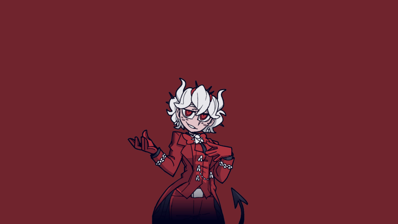 地狱把妹王 恶魔少女 白发红瞳动漫壁纸