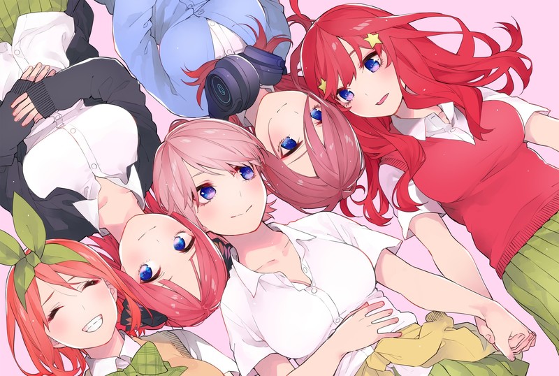 五等分的新娘同人壁纸合集 中野家五姐妹各有萌点