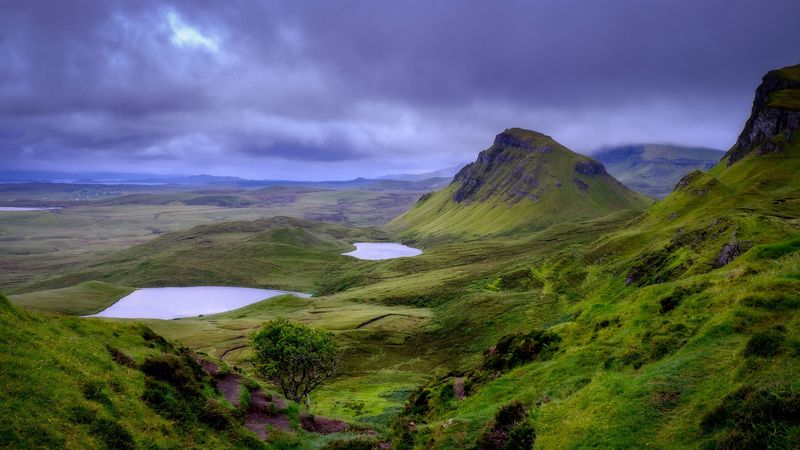 苏格兰斯凯岛老曼之石绝美4K风景壁纸