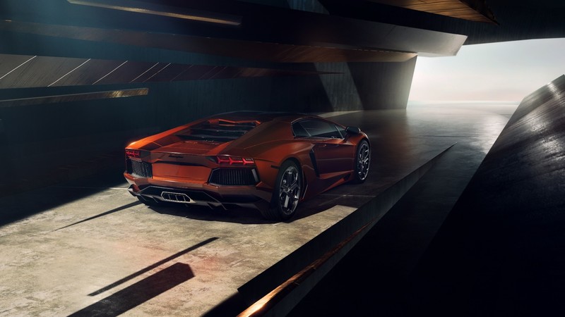 红色兰博基尼埃文塔多高清壁纸合集