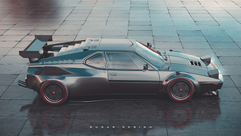 宝马M1银色跑车高清壁纸合集