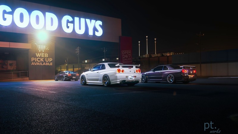 深夜停车场里的JDM战神合集