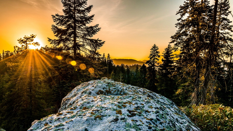 绝美山野自然光影壁纸