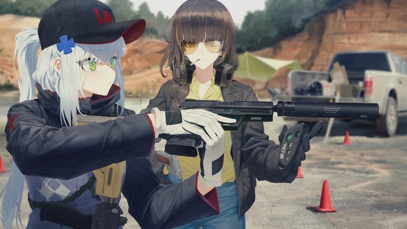少女前线HK416与M4A1 二次元壁纸合集