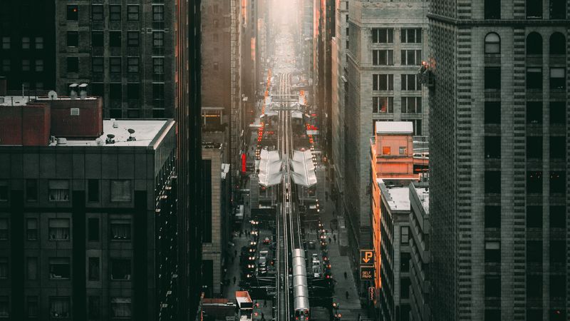 # 4K超清都市航拍壁纸合集 俯瞰车水马龙的钢筋森林