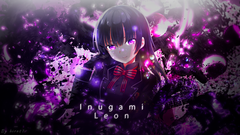 这款壁纸太绝！黑发紫眼动漫少女高清图