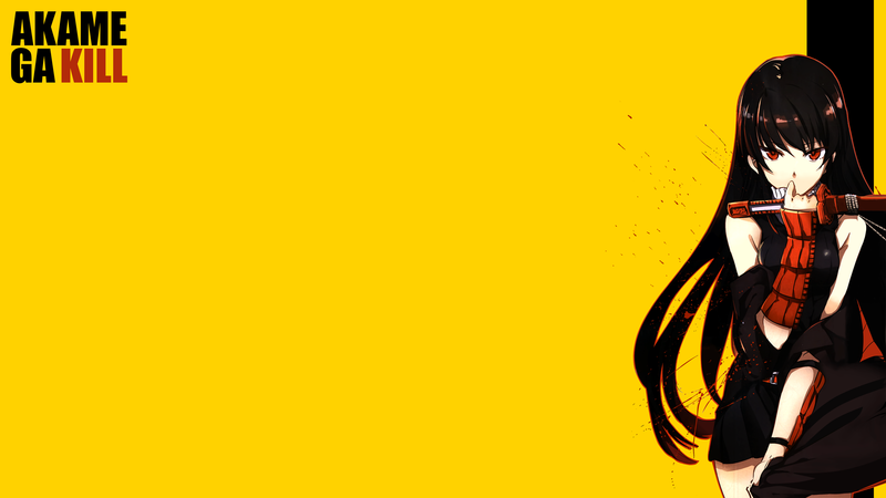 这组壁纸的核心是《斩！赤红之瞳》的极简风少女壁纸