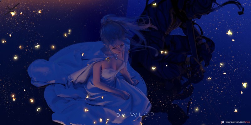 WLOP绘制的动漫少女高清壁纸