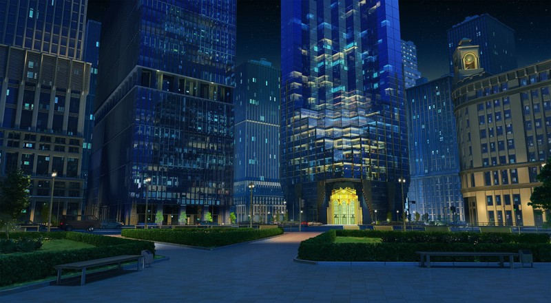 深夜都市全景壁纸