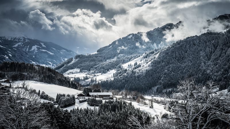 冬日雪山绝美4K壁纸合集