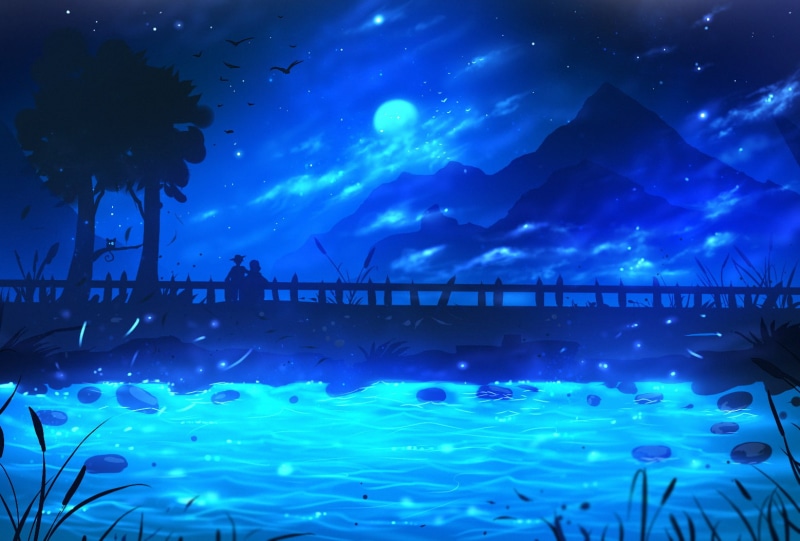 绝美蓝调数字风景画壁纸合集