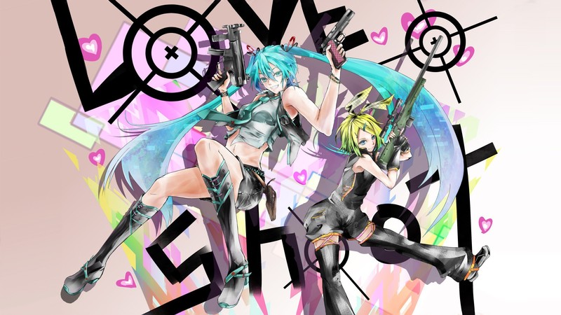这些VOCALOID同人壁纸合集 枪娘少女们的高清视觉盛宴