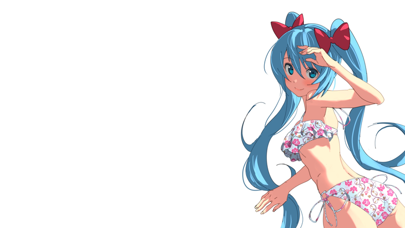 夏日初音未来泳装壁纸合集