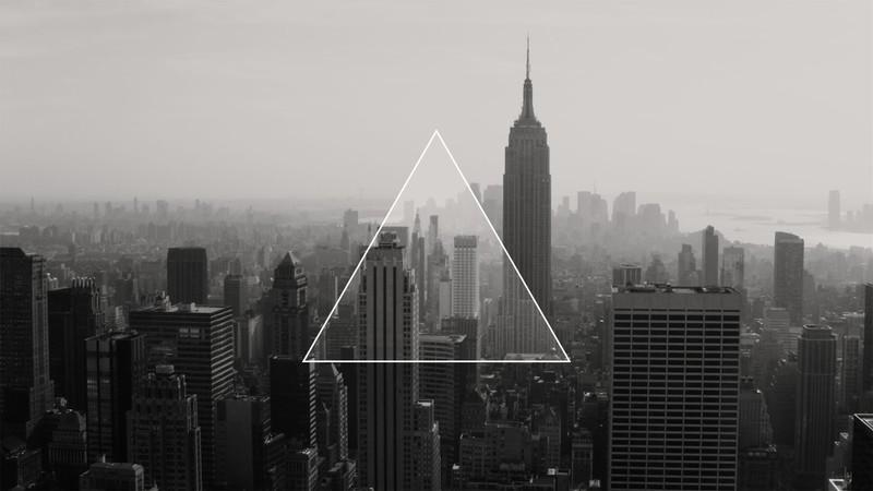 这套黑白极简三角壁纸太绝了