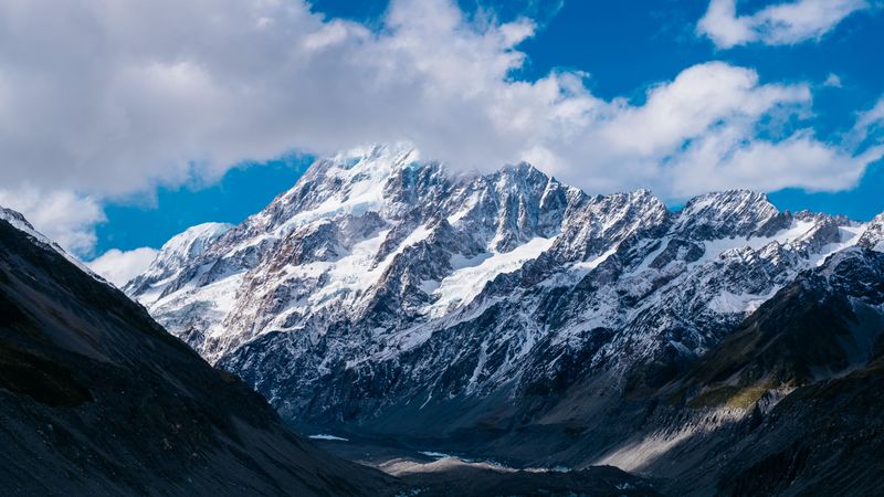 新西兰山川云空绝美4K壁纸