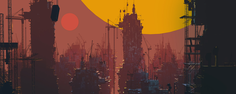 塔马斯·梅德韦笔下的城市高塔艺术壁纸合集