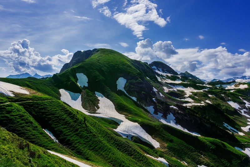 绝美的雪山绿野自然风光壁纸合集