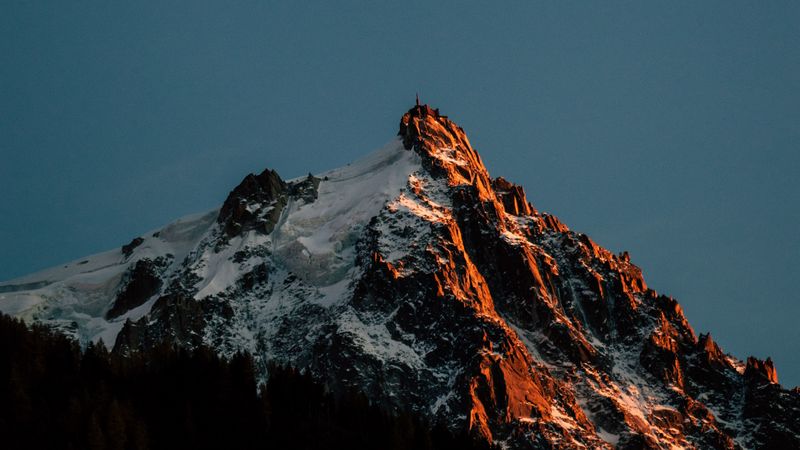 雪山暮色绝景4K壁纸