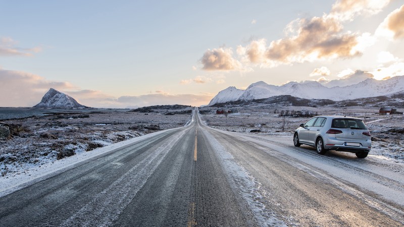 挪威罗弗敦群岛绝美日出壁纸