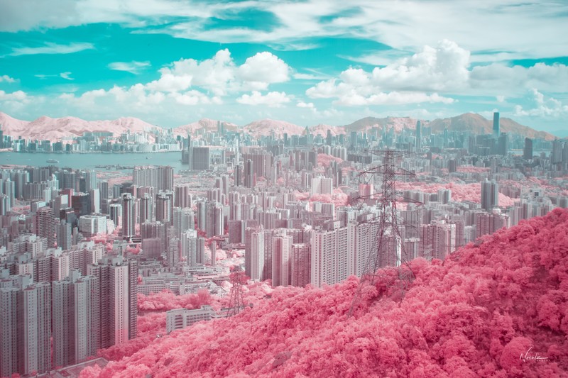 香港带水印城市风光壁纸合集