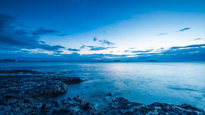 绝美海岸暮色风景 4K高清壁纸
