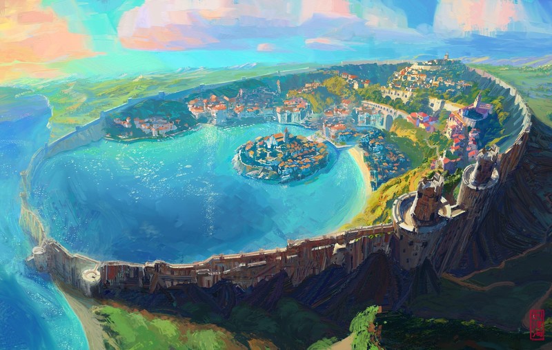 绝美幻想城建插画大赏