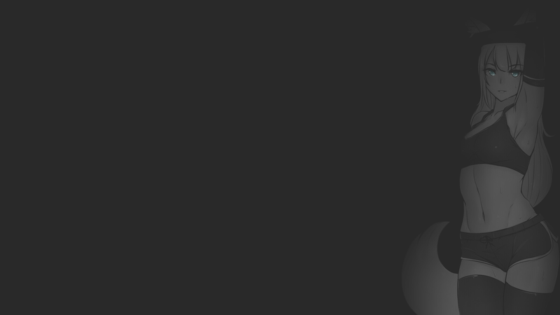 这组极简风黑白动漫插画太绝了！局部上色的狐娘兔娘太戳人