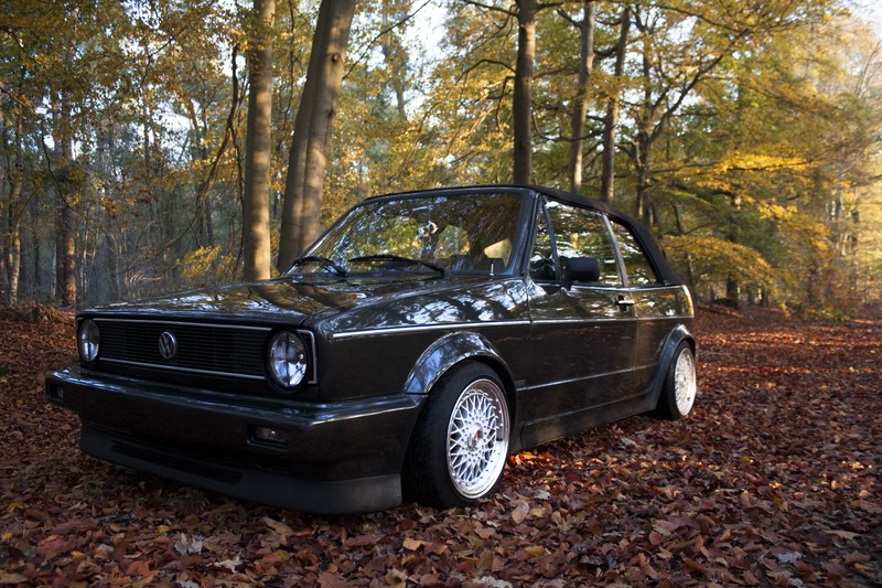 初代大众高尔夫敞篷版 多角度黑/白大众高尔夫壁纸