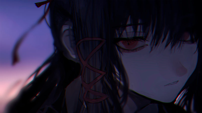 阴郁系二次元少女壁纸合集