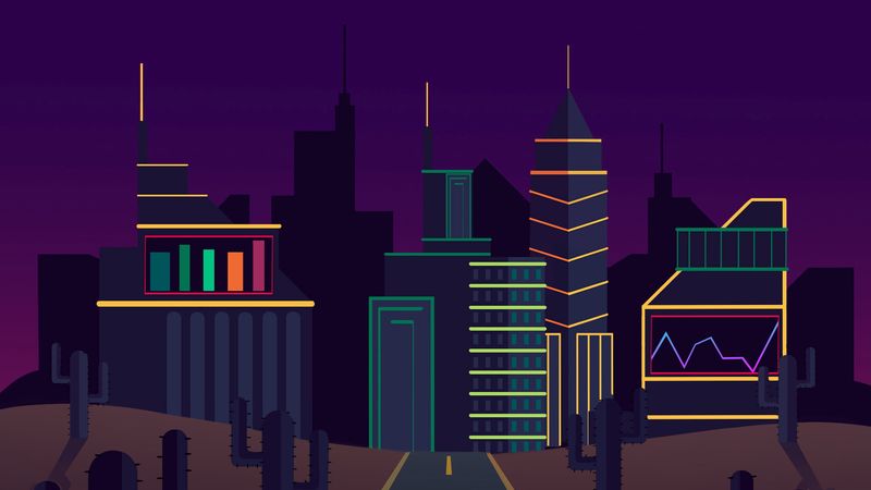 城市道路仙人掌4K高清壁纸