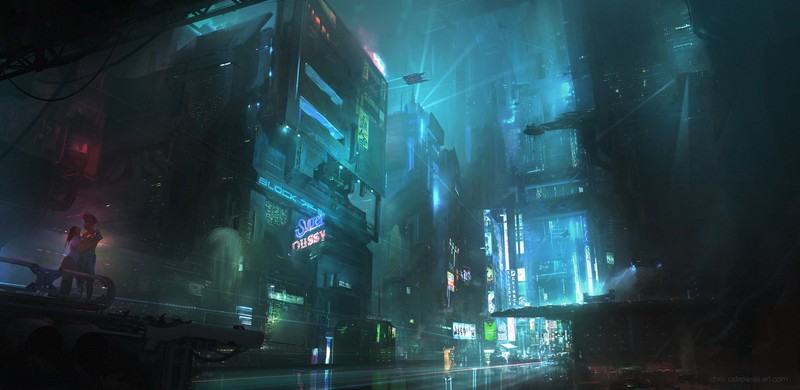 赛博朋克科幻都市数字艺术壁纸合集