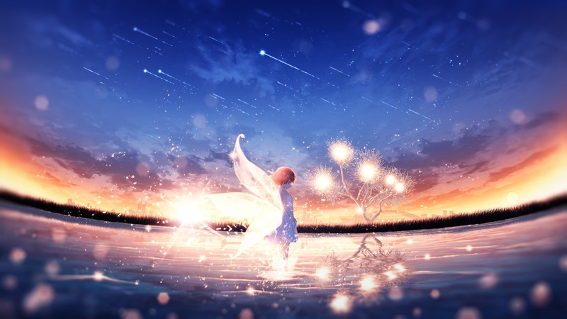 绝美二次元少女梦幻场景壁纸合集