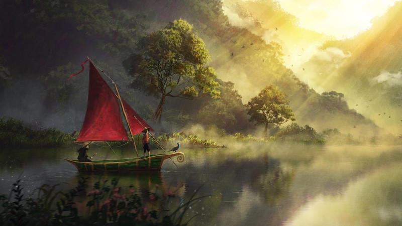 奇幻艺术帆船壁纸合集