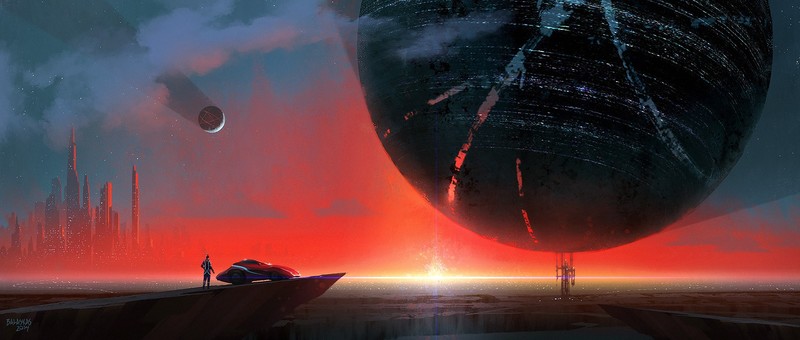 赛博日落都市数字壁纸合集