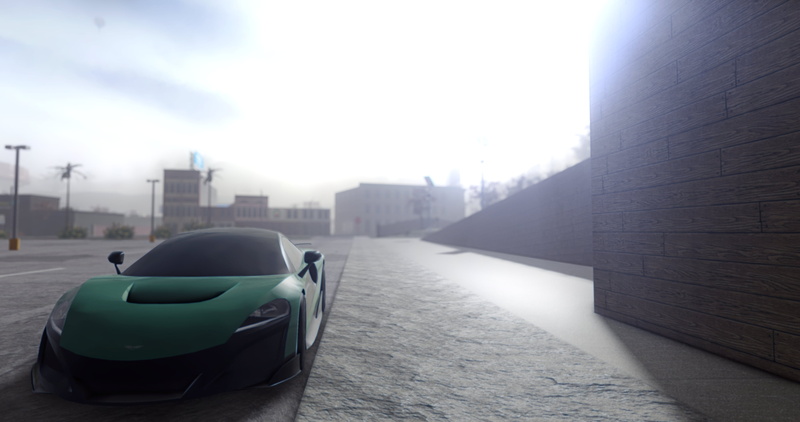 Roblox游戏Pacifico壁纸合集：城市街道迈凯伦等多款座驾光影大片