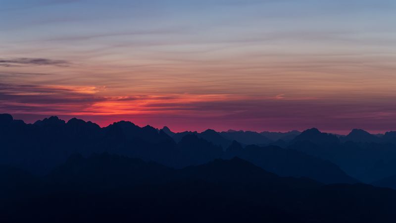 绝美山川日落壁纸 4K高清氛围感拉满