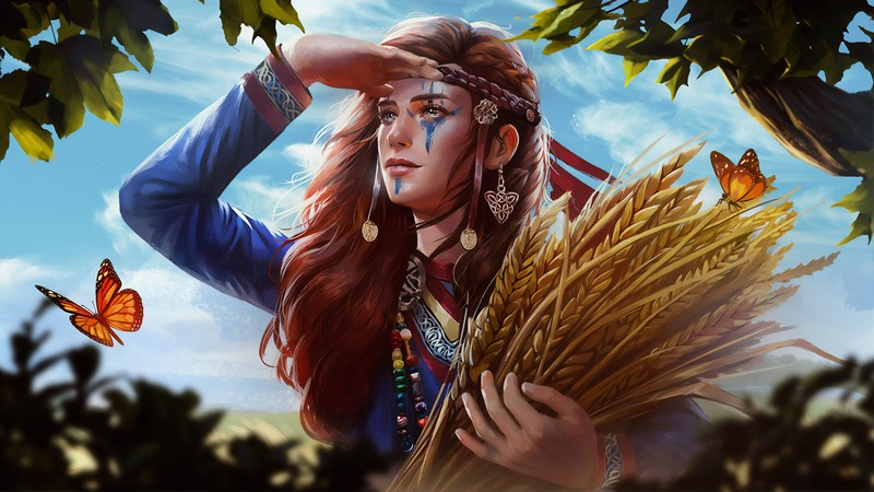 ## 超绝手绘幻想插画合集