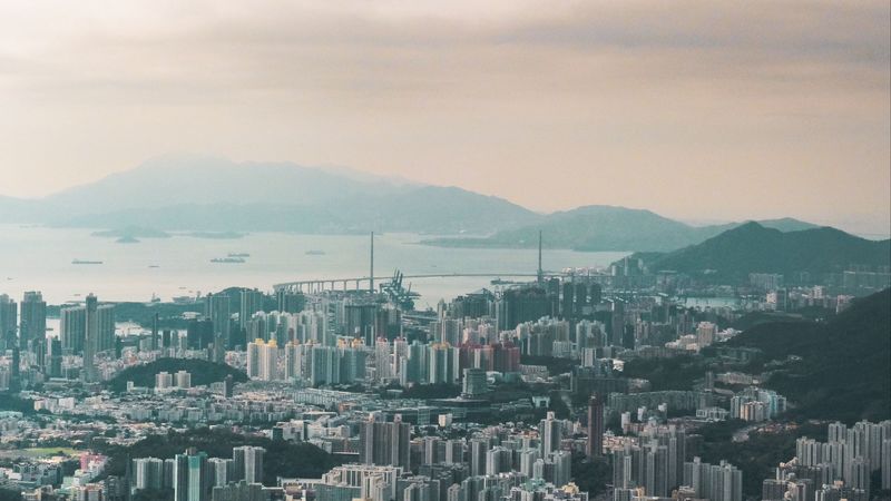 香港高空城市建筑大片