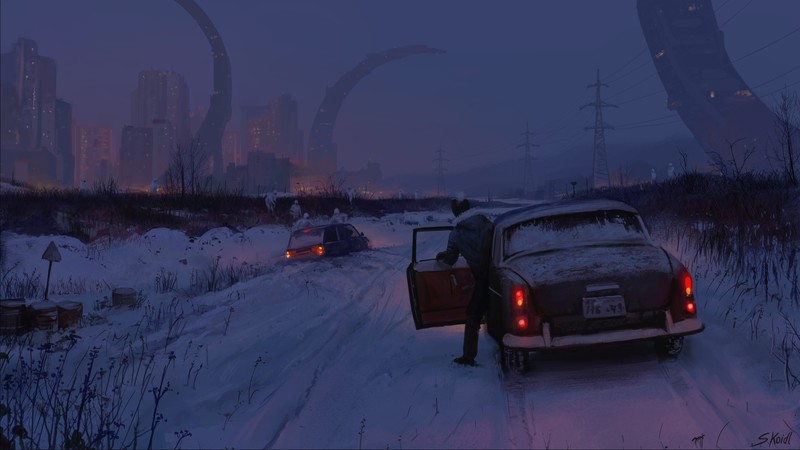 Stefan Koidl笔下末日科幻雪城壁纸合集