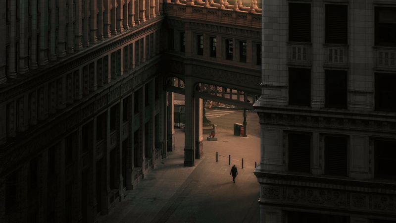 ## 城市建筑小巷剪影4K壁纸，还有碧蓝航线动漫少女美图合集