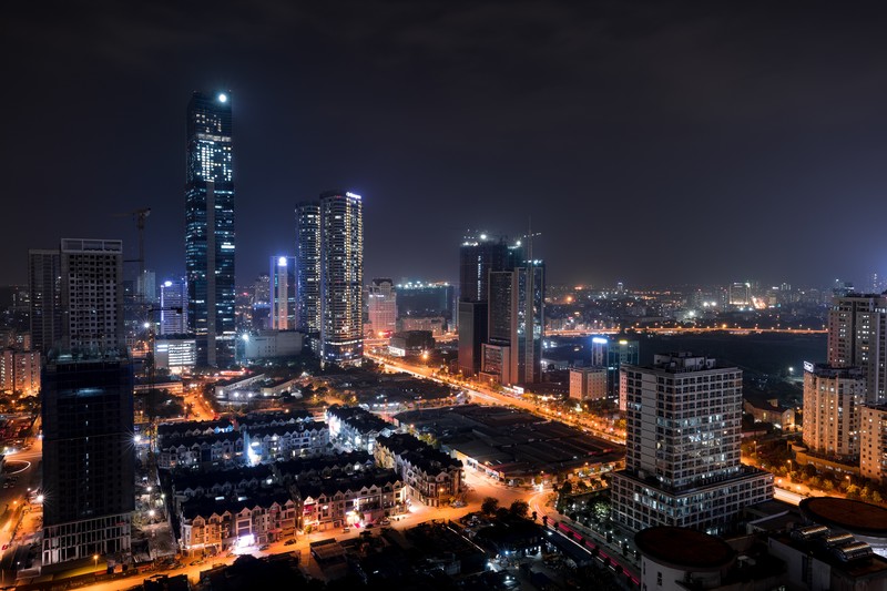 越南河内夜景摩天楼壁纸