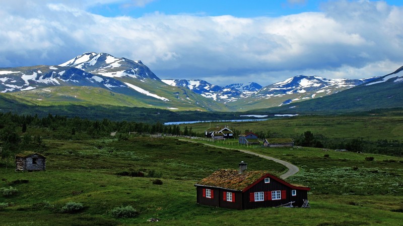 挪威海岛冬日山野壁纸合集