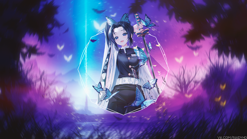 《鬼灭之刃》角色壁纸合集！蝴蝶忍和义勇太太太好磕了