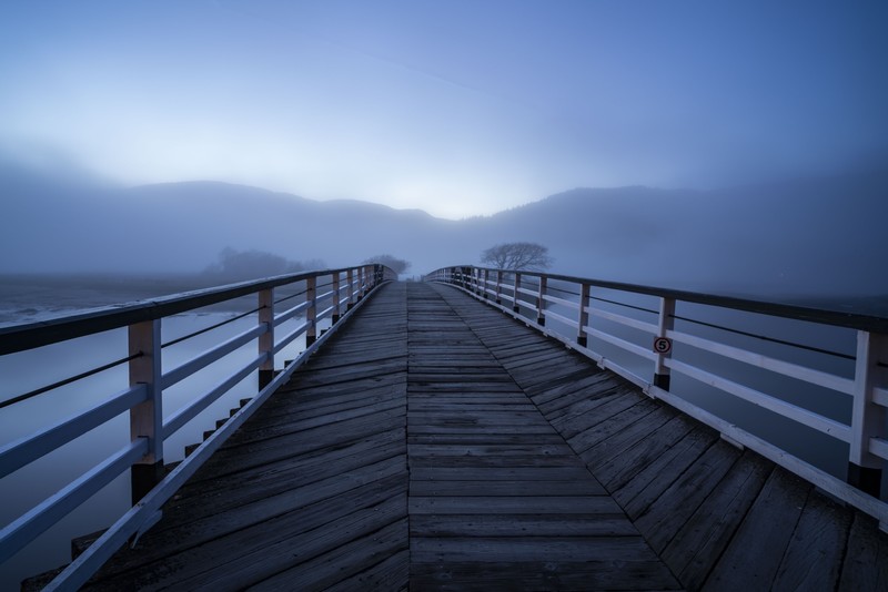 迷雾中的桥景壁纸合集