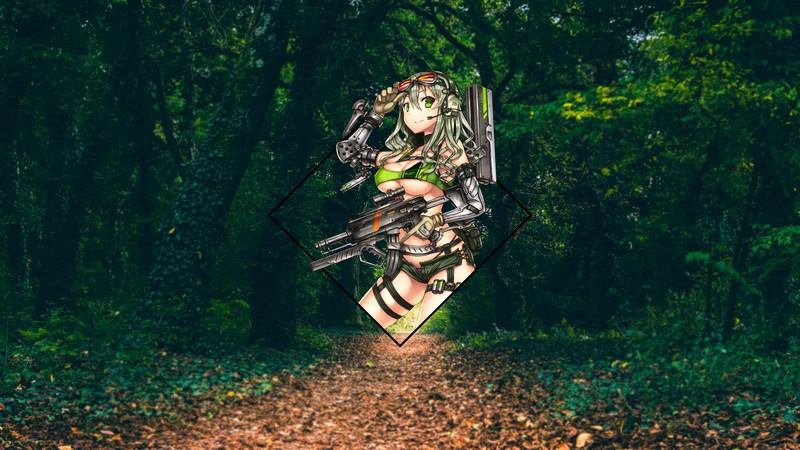 画中画二次元少女壁纸