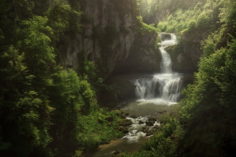 绝美户外瀑布自然壁纸